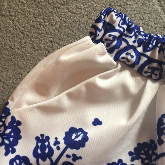 Blue Patterned Shorts - Picture 2 of 6